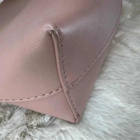 Anthropologie Samara medium shoulder dusty pink crossbody purse - Picture 9 of 13